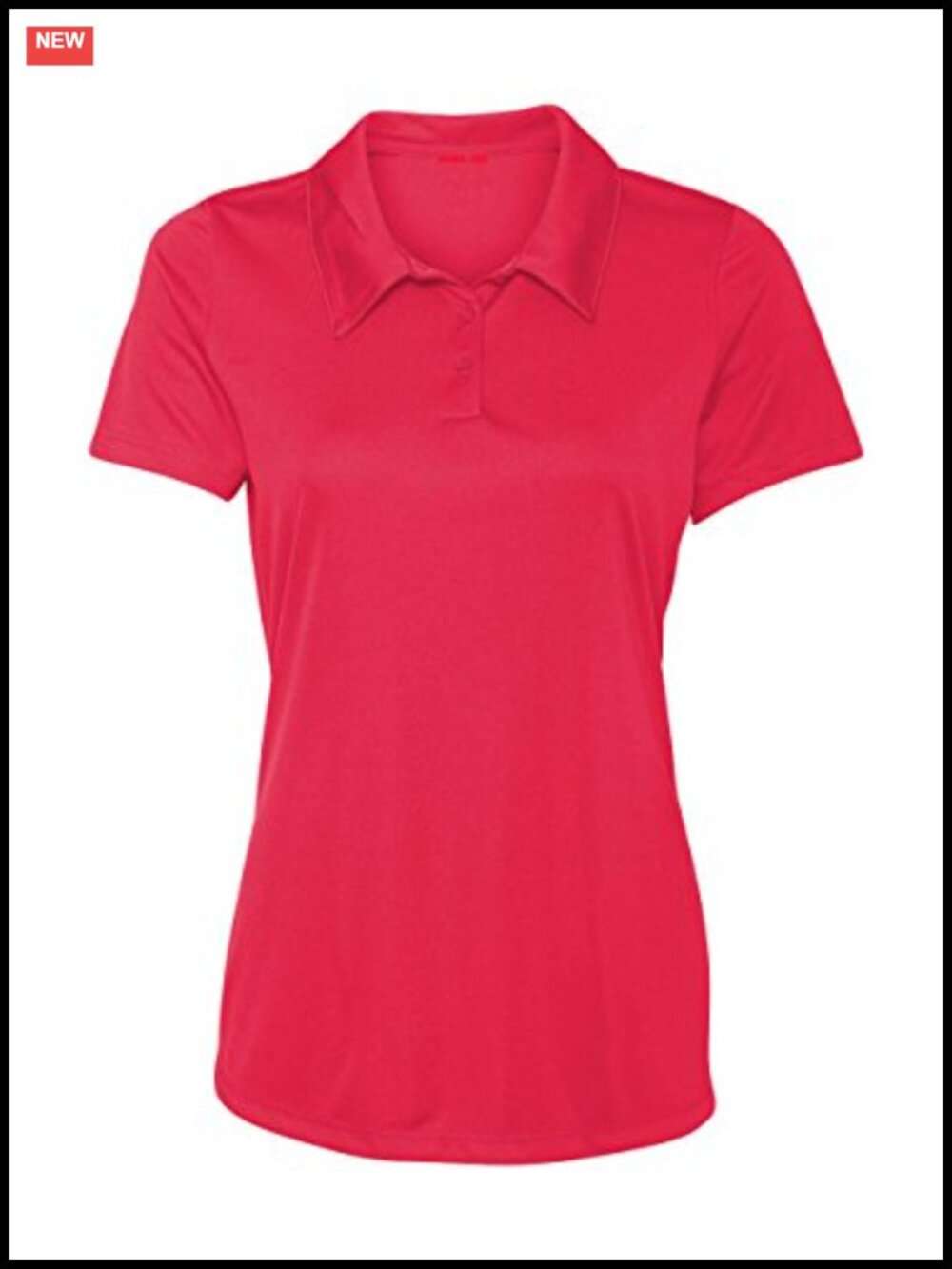 Women's Golf Polo Shirts, 3-Button, Dry-Wick, Polyester, Short Sleeve, XS-3XL